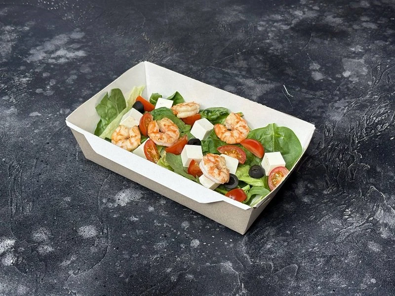 Фирменный салат с креветками